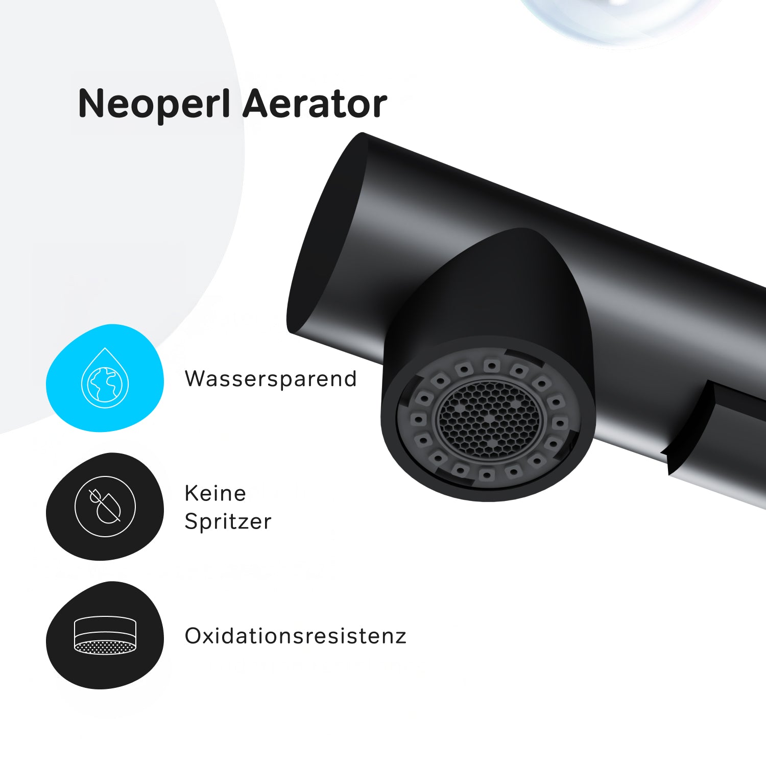 F85B05522 Küchenarmatur X-Joy S Spültischarmatur Küche Spültisch-Einhebelmischer, Schwarz