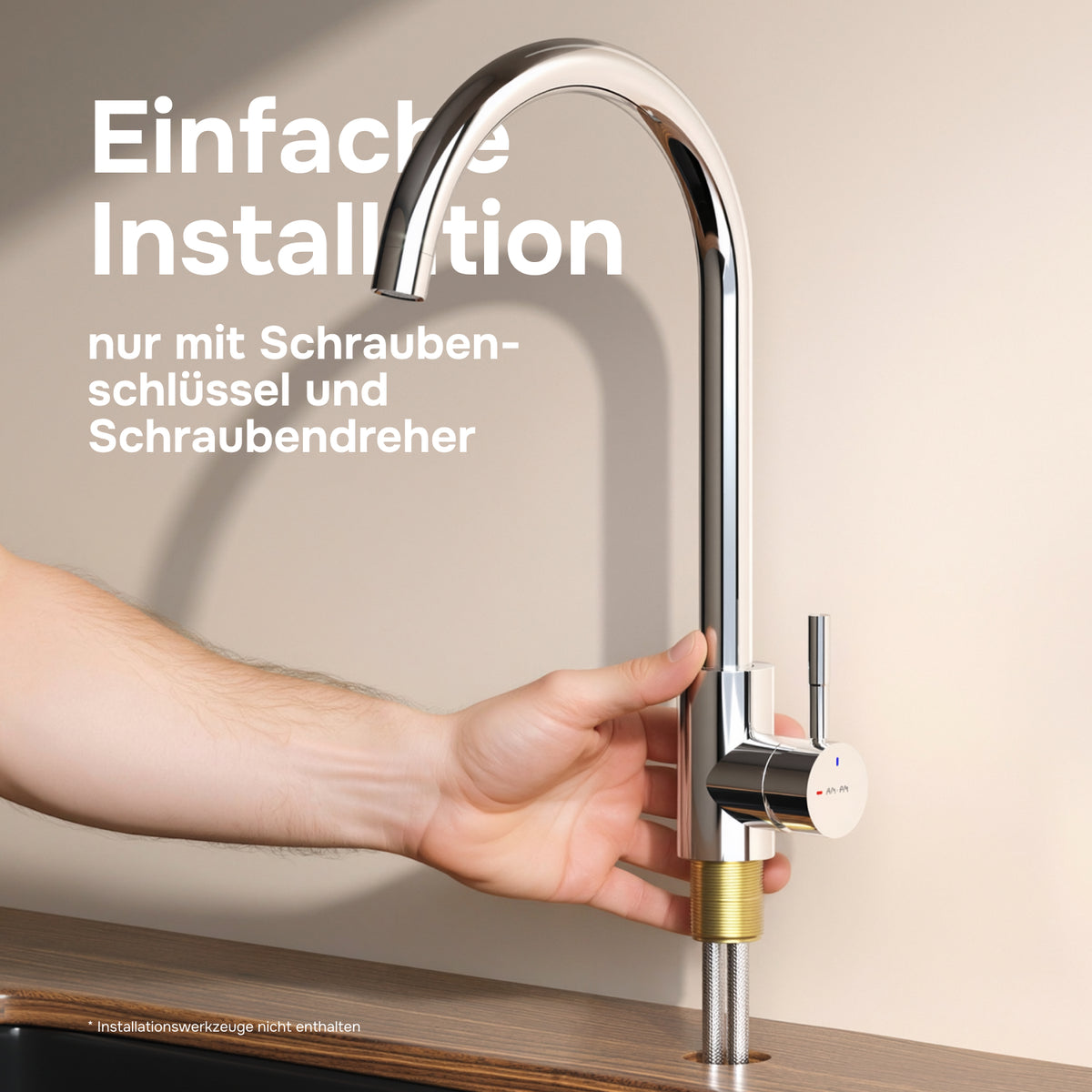 Küchenarmatur X-Joy S mit schwenkbarem Auslauf und EcoStart – F85B07100