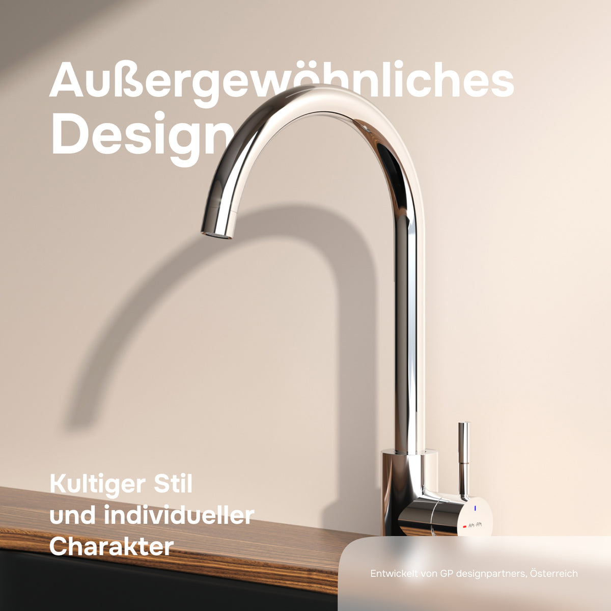 Küchenarmatur X-Joy S mit schwenkbarem Auslauf und EcoStart – F85B07100