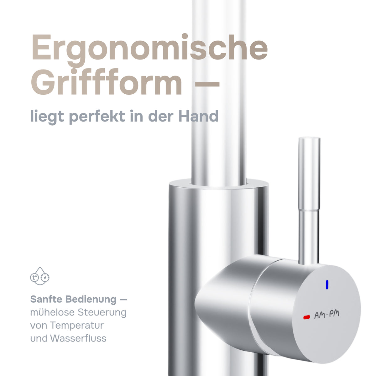 Küchenarmatur X-Joy S mit schwenkbarem Auslauf und EcoStart – F85B07100
