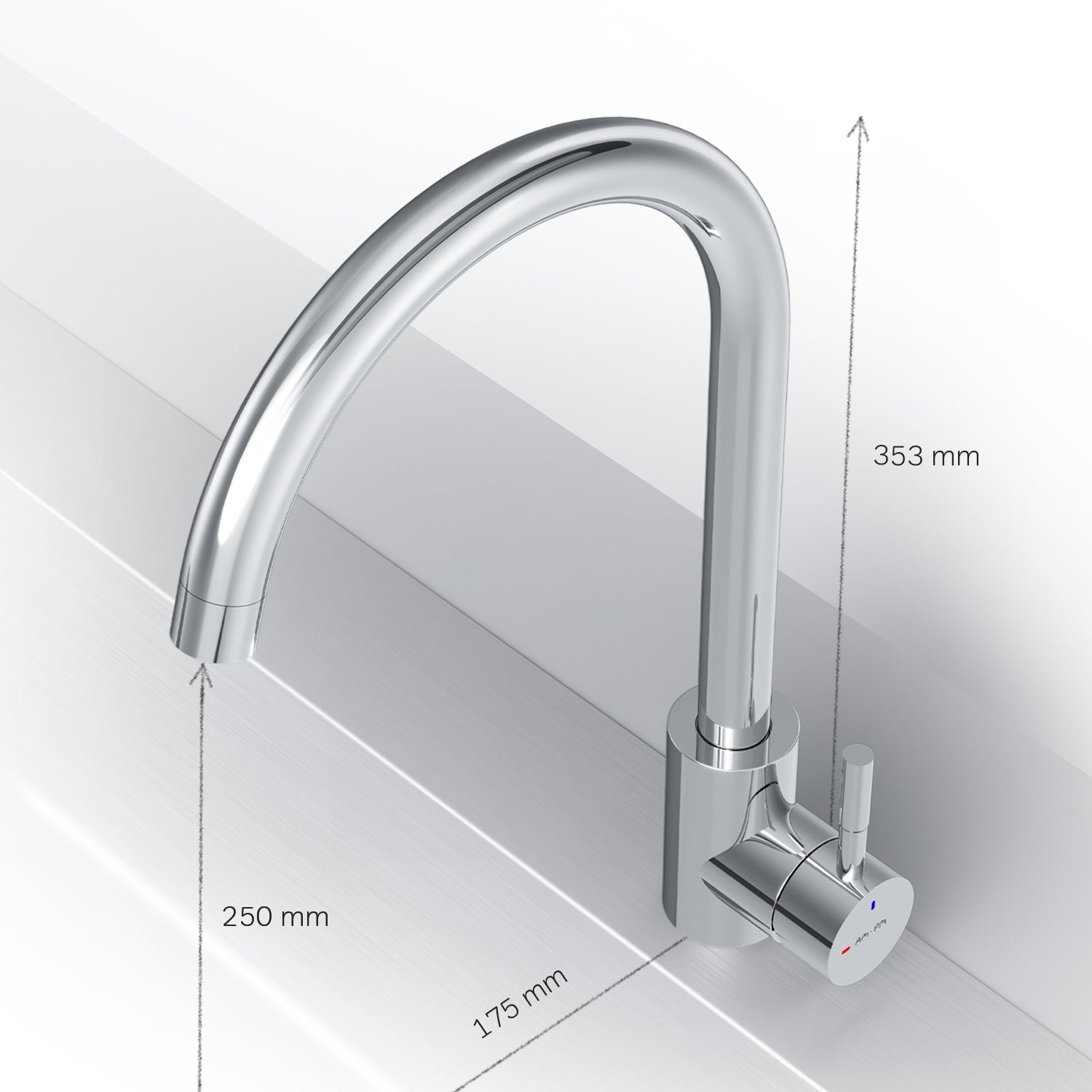 F85B07100 Küchenarmatur X-Joy S Spültischarmatur Küche Spültisch-Einhebelmischer