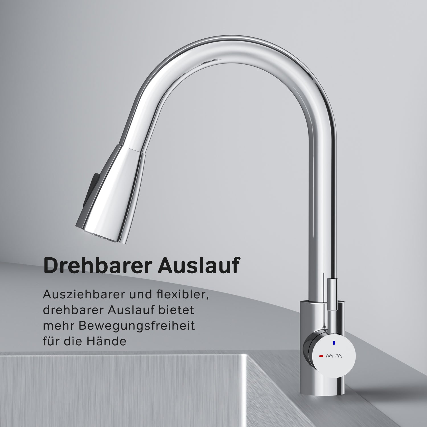 F85B07500 Küchenarmatur X-Joy S Spültischarmatur Küche Spültisch-Einhebelmischer