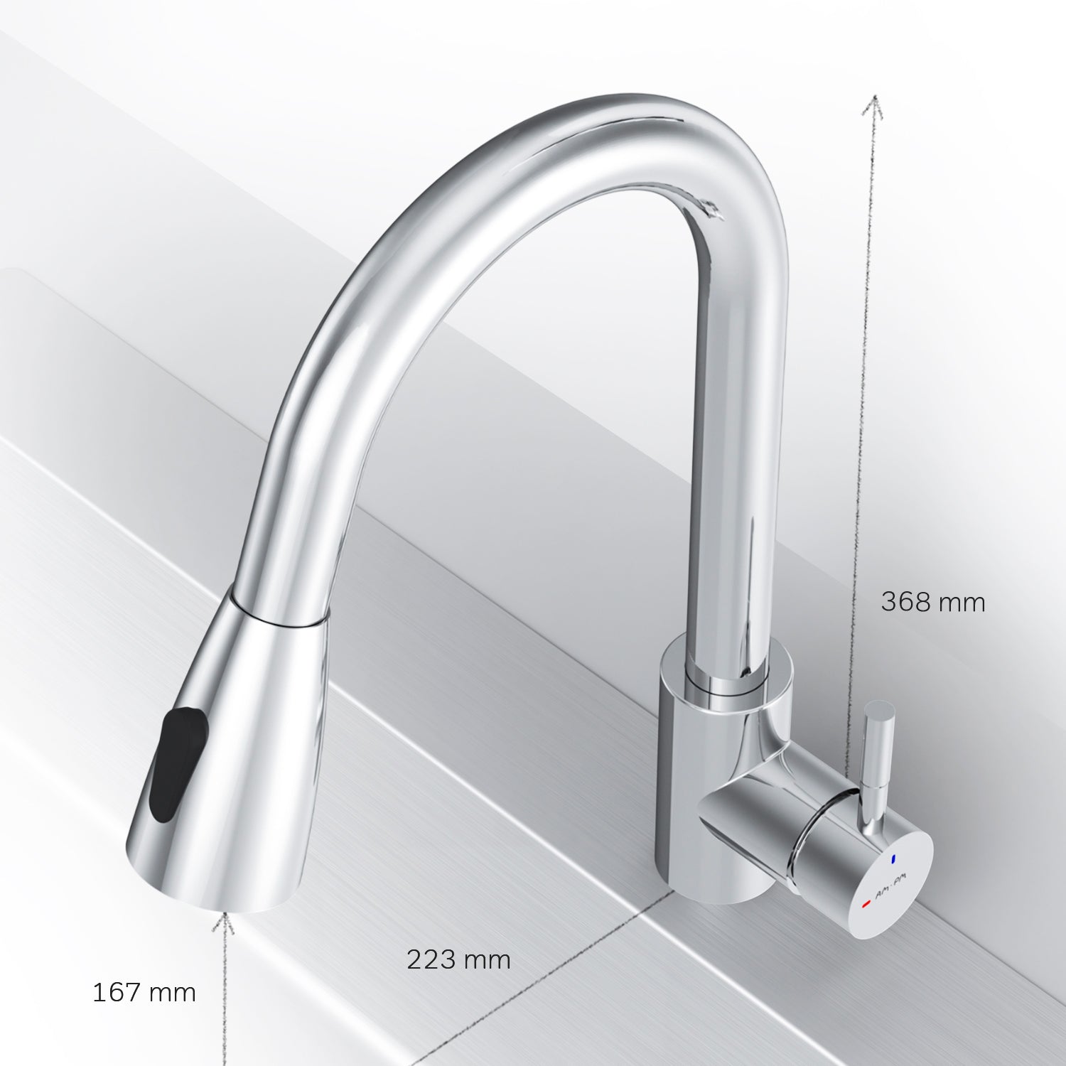 F85B07500 Küchenarmatur X-Joy S Spültischarmatur Küche Spültisch-Einhebelmischer