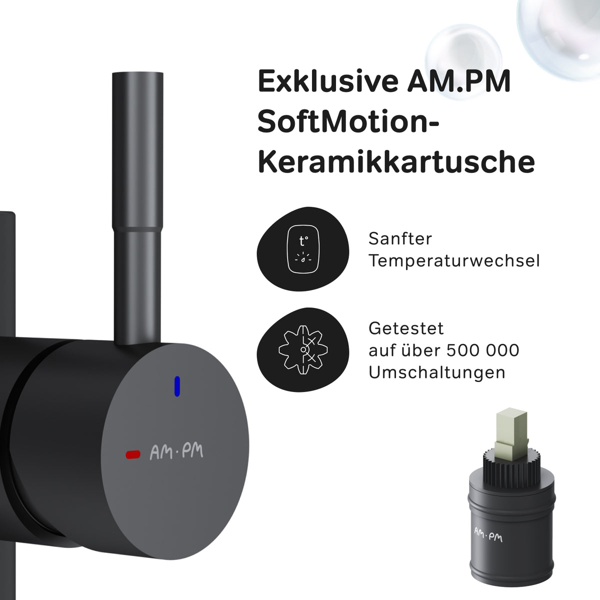 Küchenarmatur X-Joy S mit schwenkbarem, ausziehbarem Auslauf und 2 Strahlarten, Schwarz – F85B07522