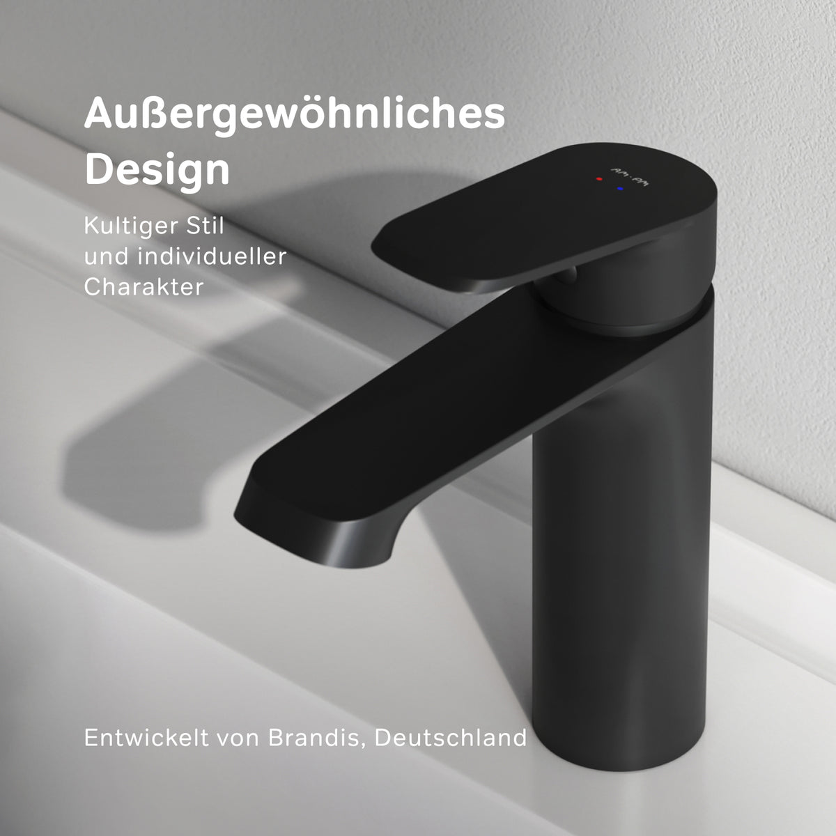 Robinet de lavabo Func, noir–F8F02122