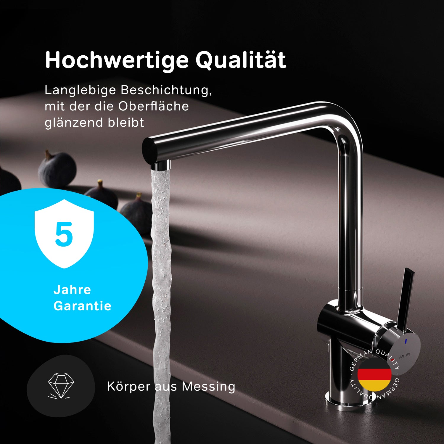 Robinet de cuisine F8F05000, mitigeur monocommande pour évier de cuisine. 