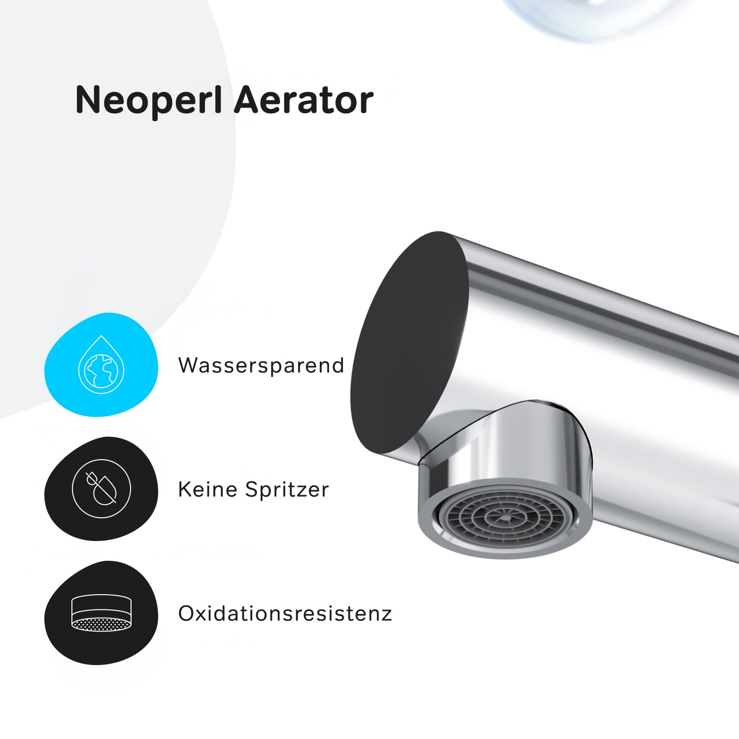 Robinet de cuisine F8F05000, mitigeur monocommande pour évier de cuisine. 