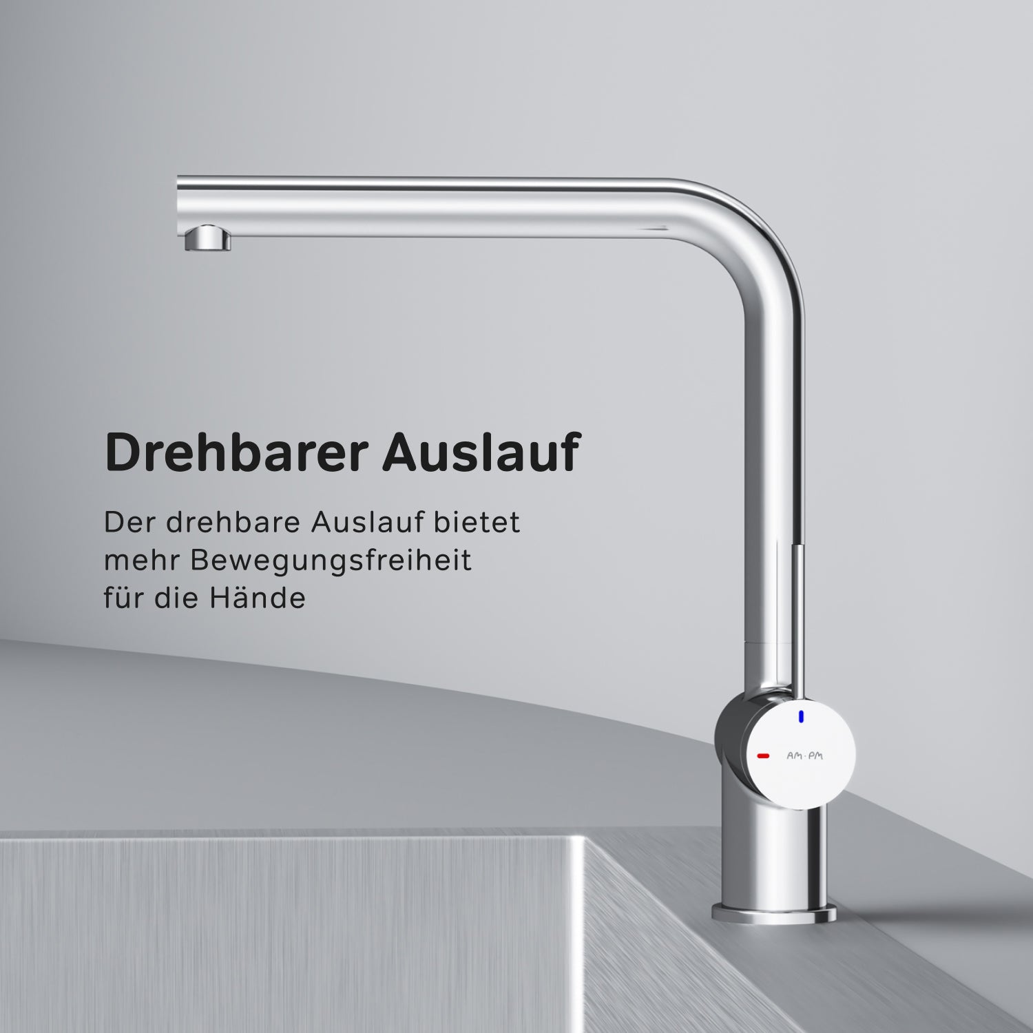 Robinet de cuisine F8F05000, mitigeur monocommande pour évier de cuisine. 