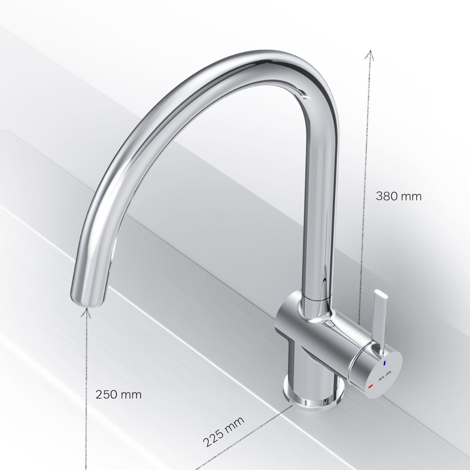 F8F07000 Küchenarmatur Func Spültischarmatur Küche Spültisch-Einhebelmischer