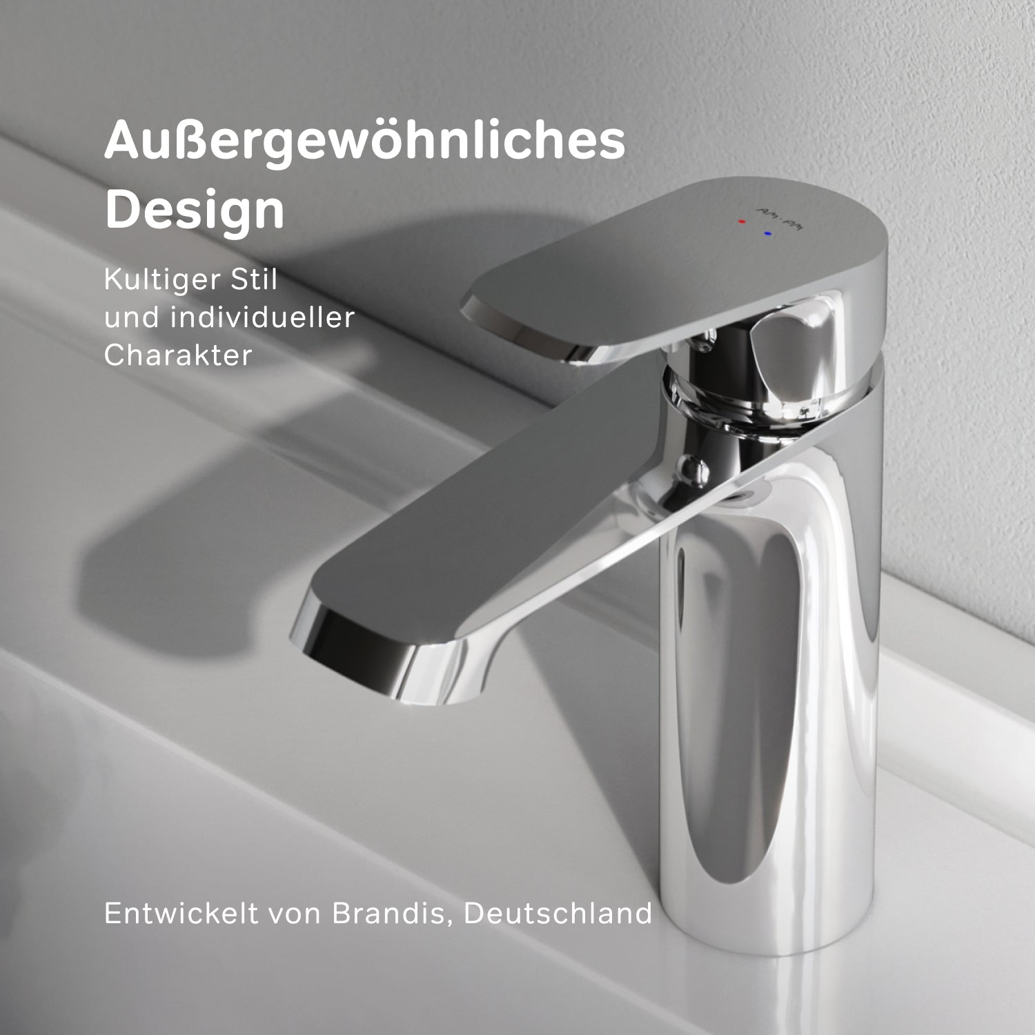 Robinet de salle de bain F8F82100 avec robinet de lavabo et bonde à clic