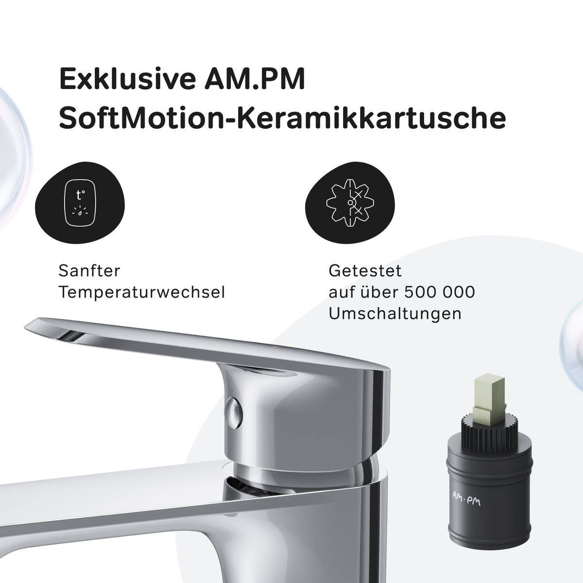 Robinet de lavabo Func avec bonde clic-clac–F8F82100