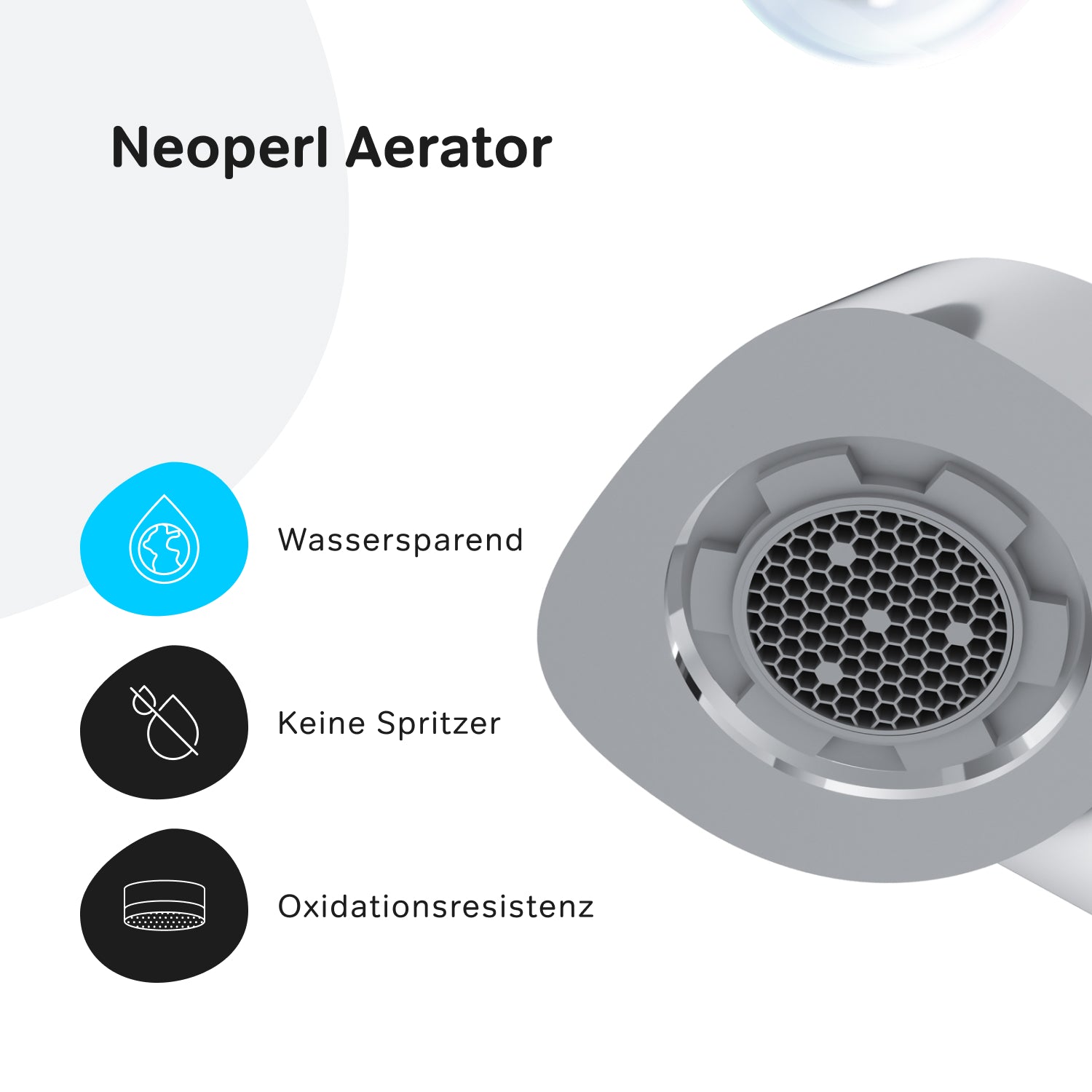 Robinet de salle de bain F8F92200 avec robinet de lavabo haut et bonde à clic. 