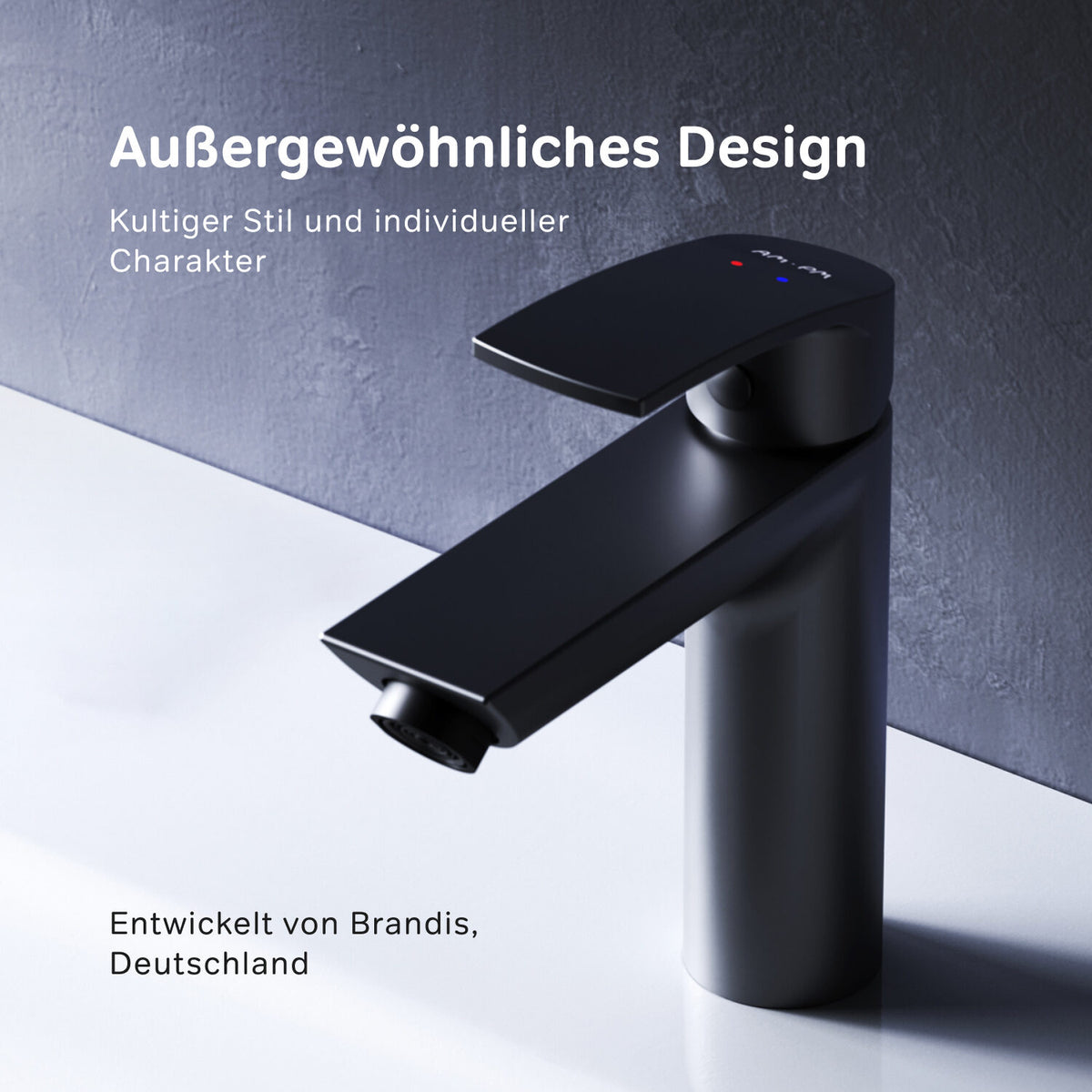 Waschtischarmatur Play, Schwarz – F8Y02122