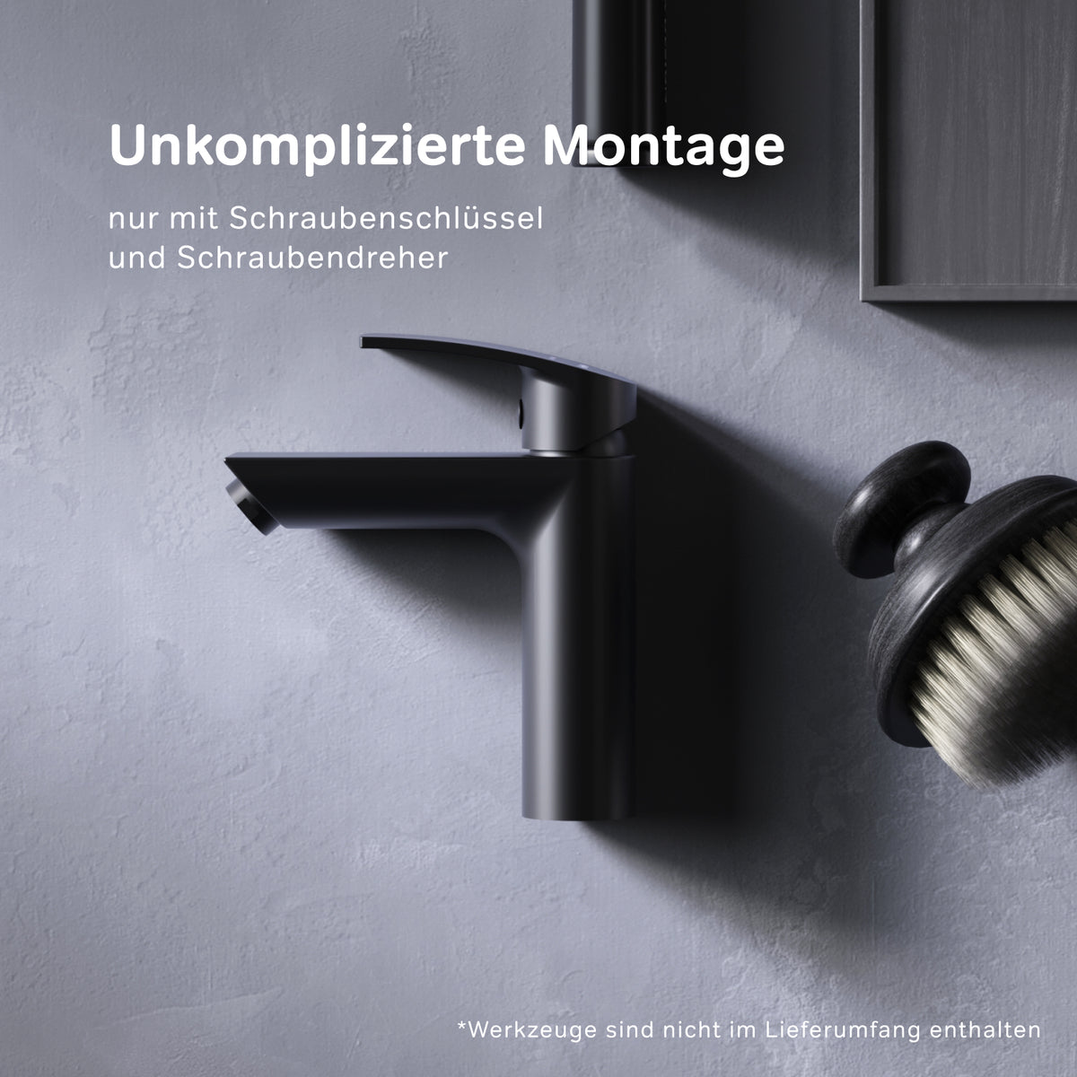 Waschtischarmatur Play, Schwarz – F8Y02122
