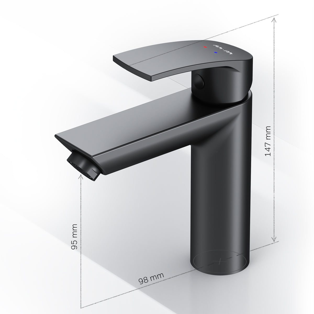 Waschtischarmatur Play, Schwarz – F8Y02122