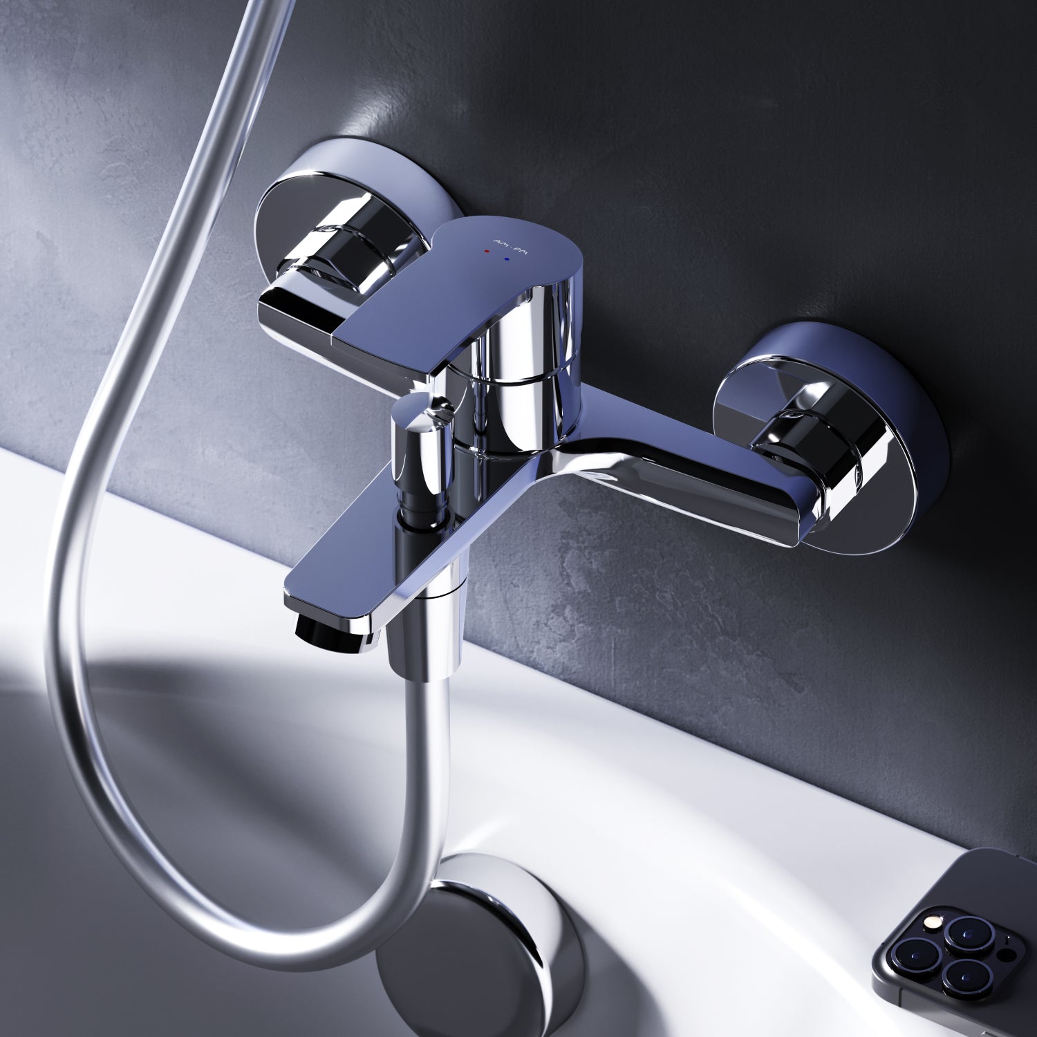 F8Y10000 Wannenarmatur Play Mischbatterie Badewanne Wasserhahn Bad