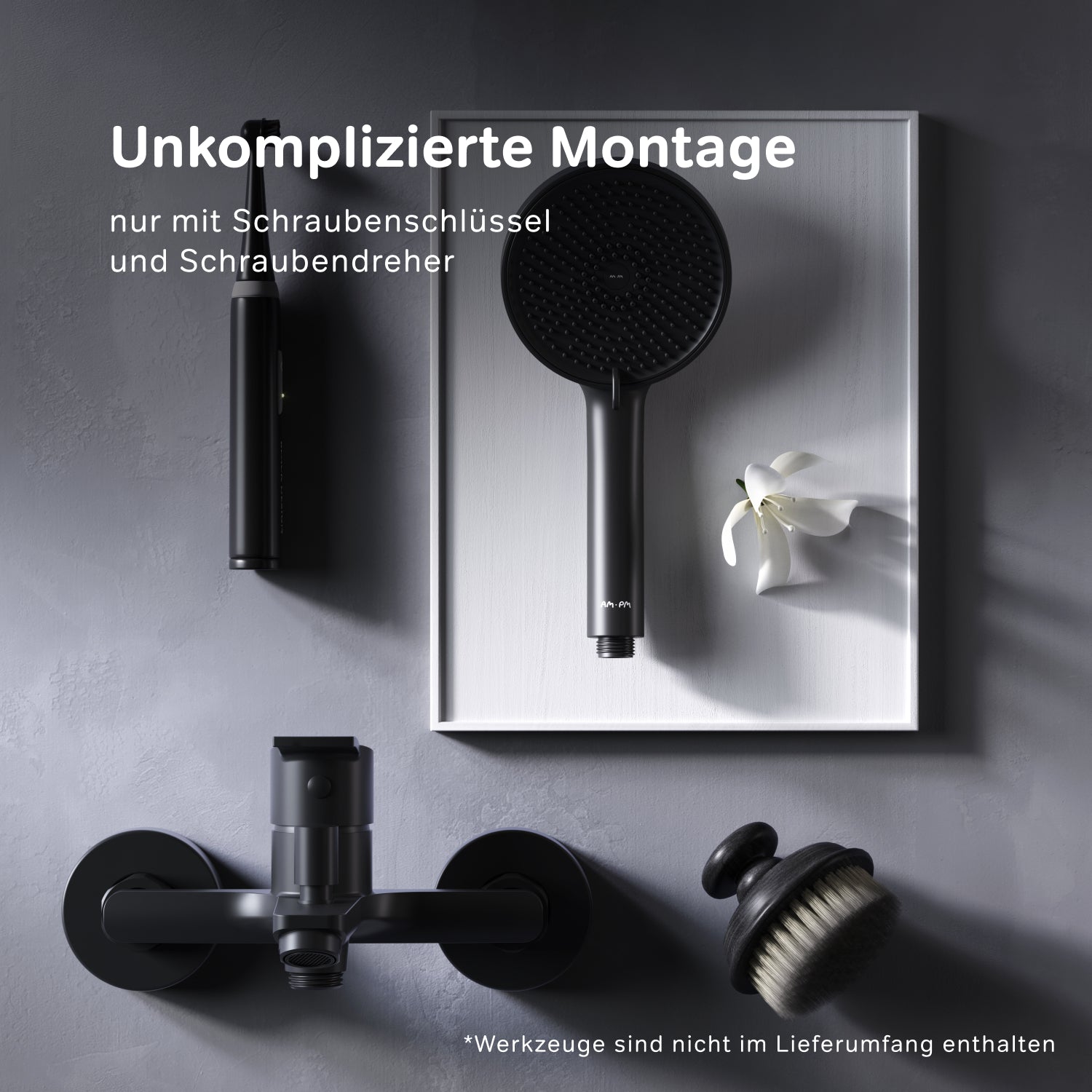 Robinet mitigeur de baignoire Play F8Y10022, noir