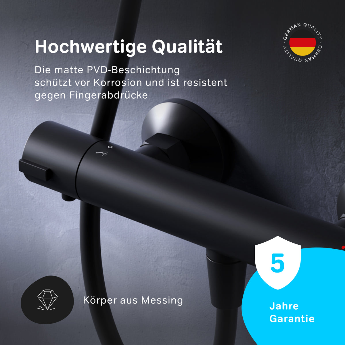 Duschthermostat Play, Schwarz – F8Y40022
