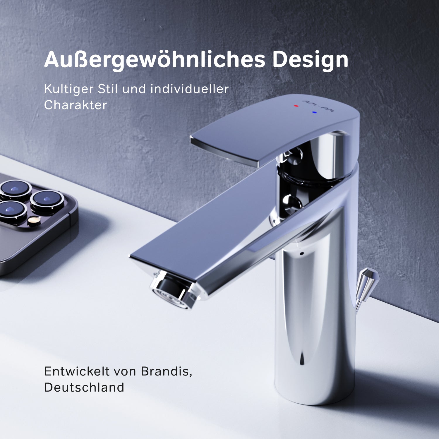 Robinet de salle de bain F8Y82100 avec robinet de lavabo et bonde