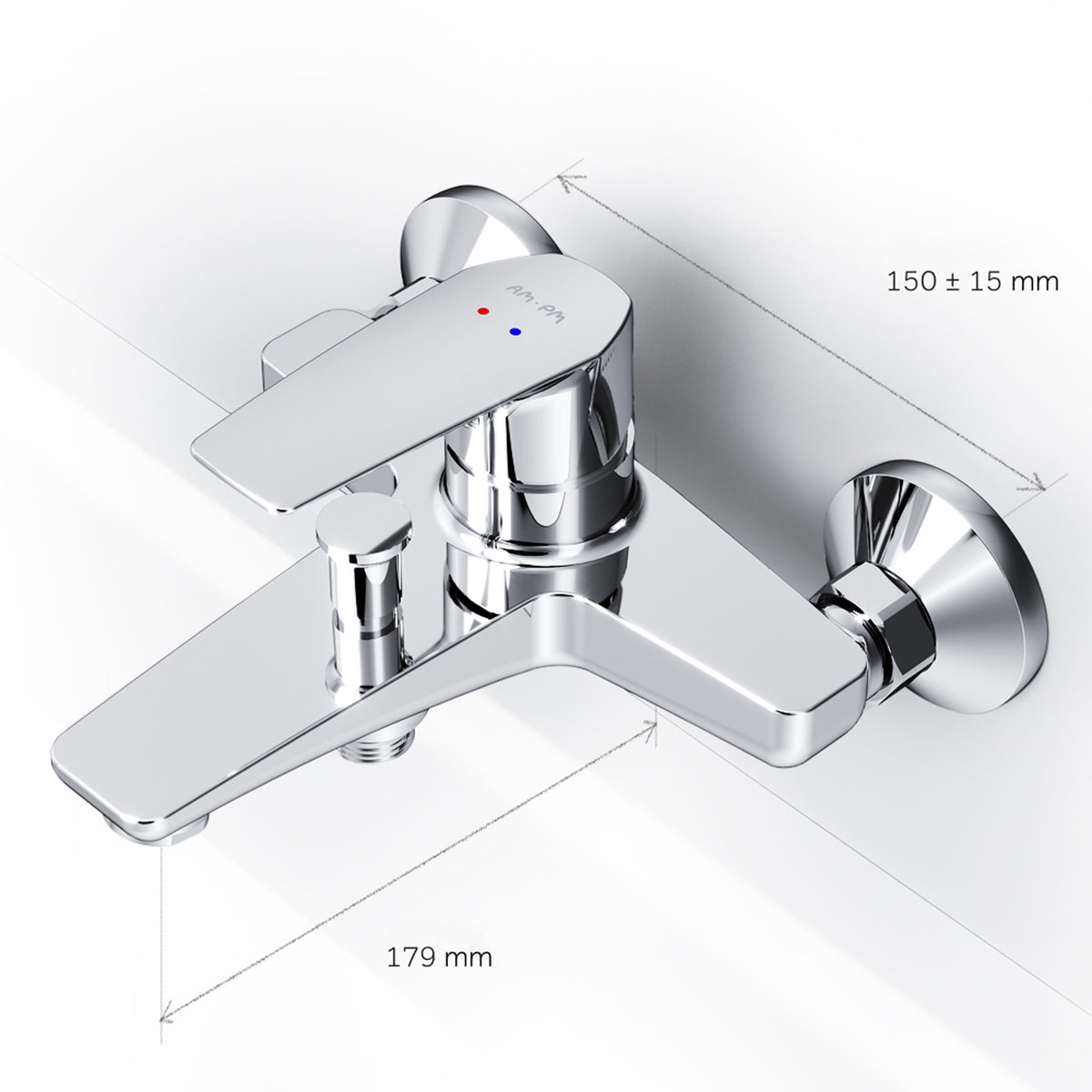 FGA10000 Wannenarmatur Gem Mischbatterie Badewanne Wasserhahn Bad ampm-store.de