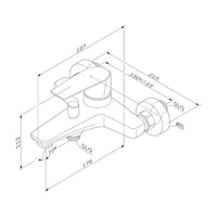 FGA10000 Wannenarmatur Gem Mischbatterie Badewanne Wasserhahn Bad ampm-store.de
