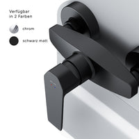 FGA20022 Duscharmatur Gem Brausearmatur Mischbatterie Dusche, Schwarz ampm-store.de