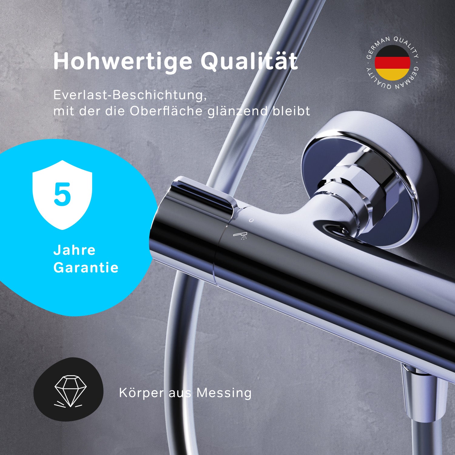 FGA40000 Duscharmatur Thermostat Gem Brausearmatur Mischbatterie Dusche ampm-store.de