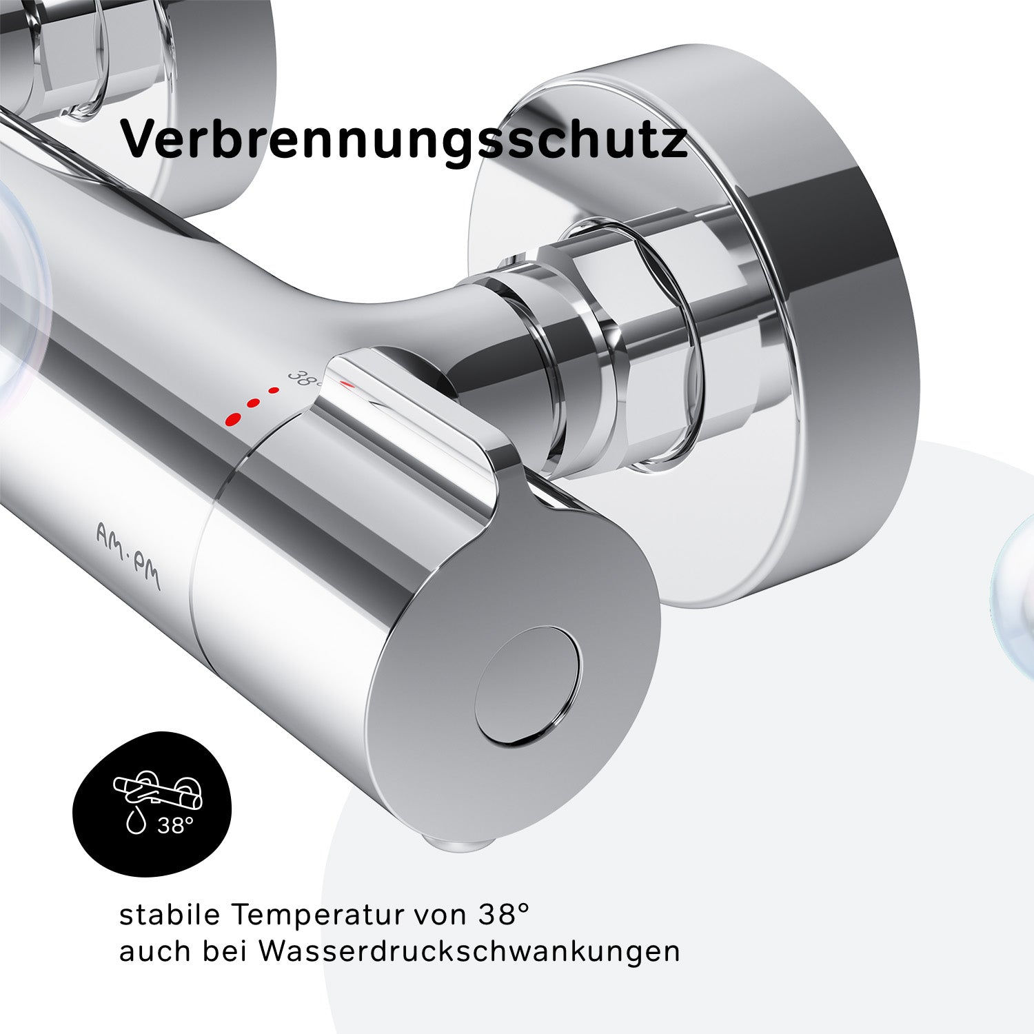FGA40000 Duscharmatur Thermostat Gem Brausearmatur Mischbatterie Dusche ampm-store.de