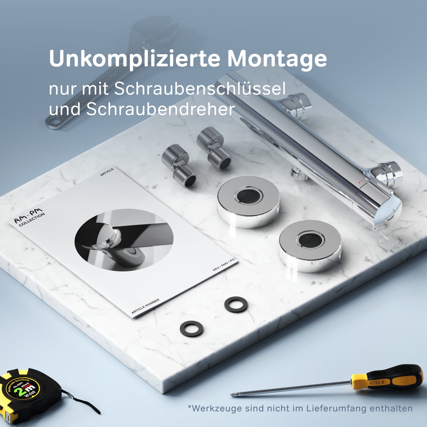 FGA40000 Duscharmatur Thermostat Gem Brausearmatur Mischbatterie Dusche ampm-store.de