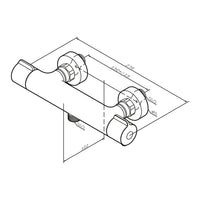 FGA40000 Duscharmatur Thermostat Gem Brausearmatur Mischbatterie Dusche ampm-store.de