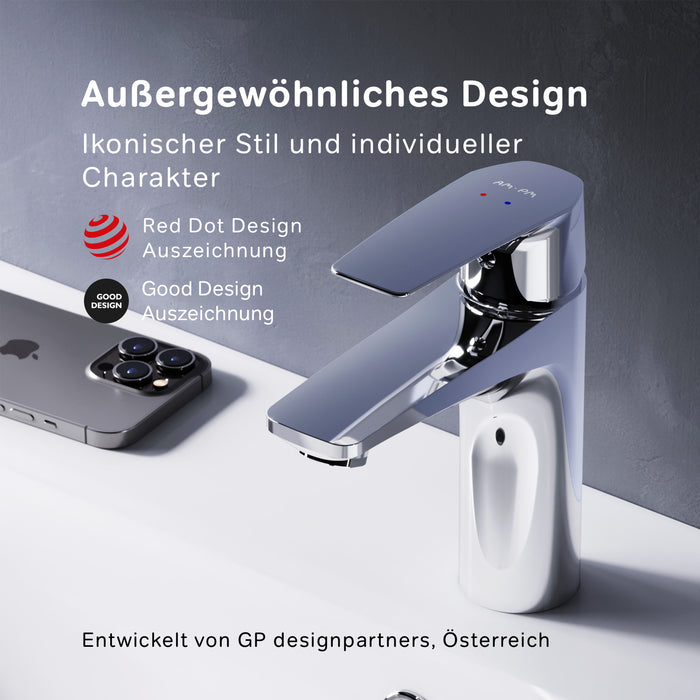 FGA82100 Gem Einhebel-Waschtischarmatur mit Klick-Ablaufgarnitur | Online Store von AM.PM