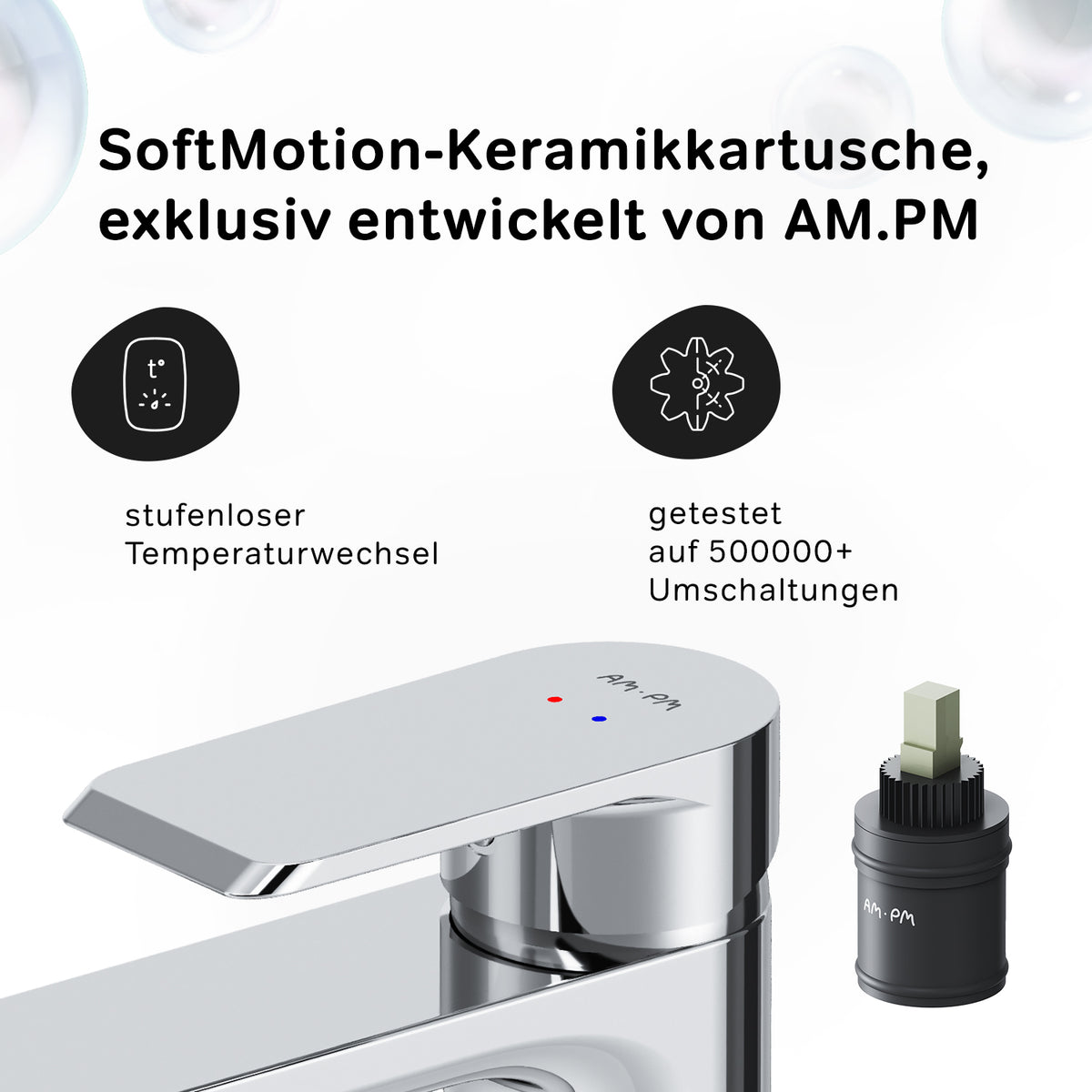 FNA02100 Bad Armatur Flash Waschtischarmatur Wasserhahn ampm-store.de