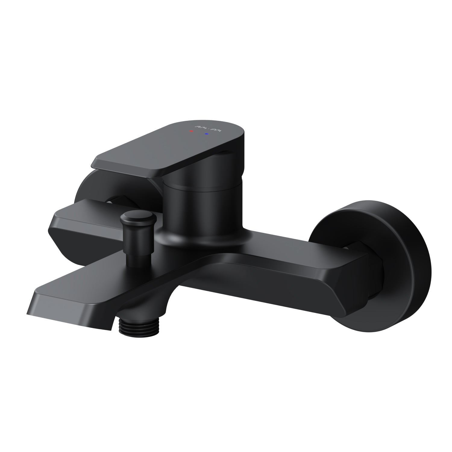 FNA10022 Wannenarmatur Flash Mischbatterie Badewanne Wasserhahn Bad, Schwarz