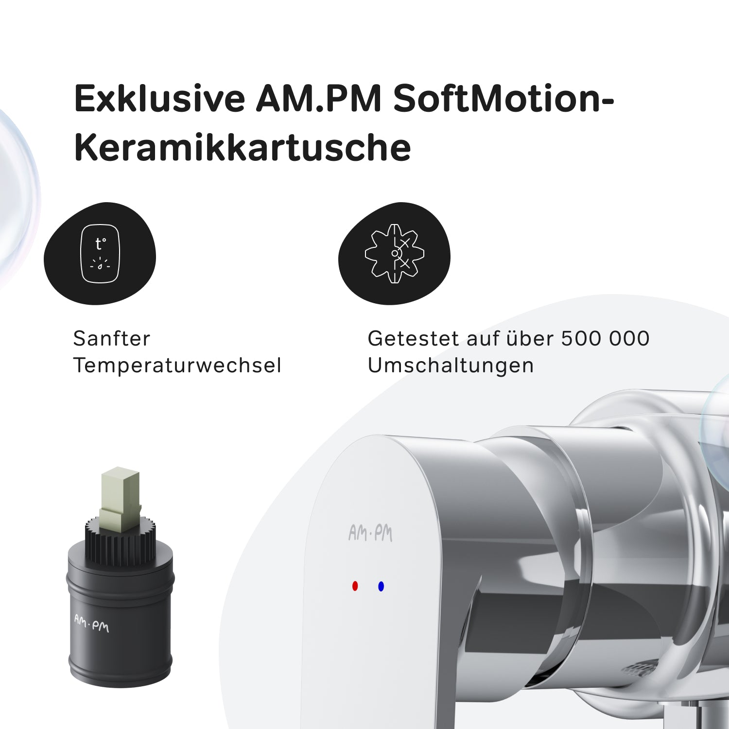 FNA20000 Duscharmatur Flash Brausearmatur Mischbatterie Dusche, Chrom