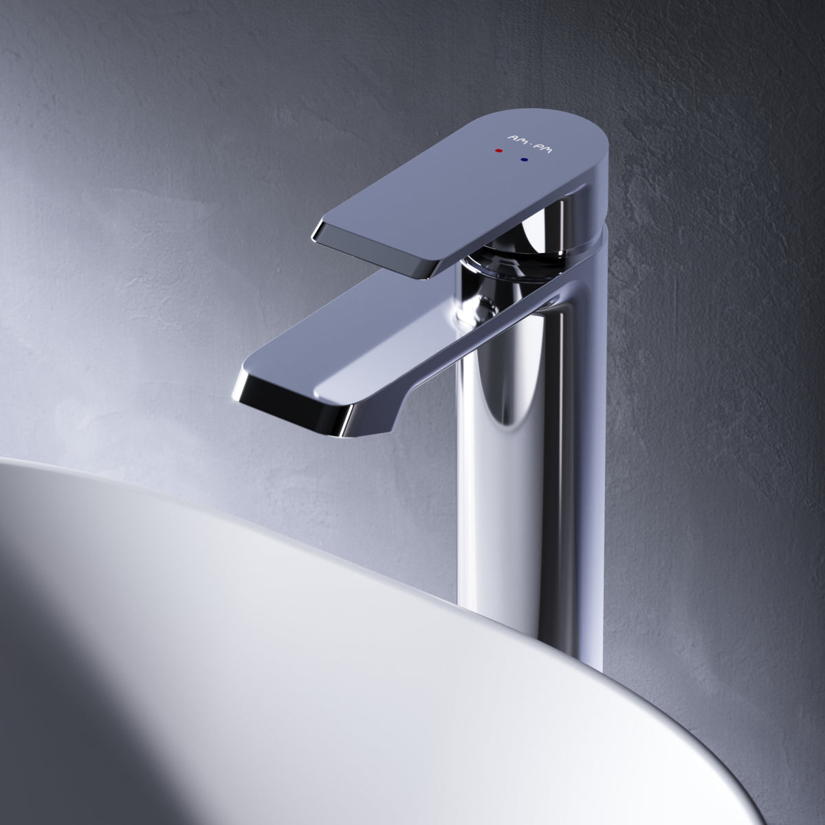 FNA92000 Bad Armatur Flash Waschtischarmatur mit hohem Auslauf Wasserhahn ampm-store.de