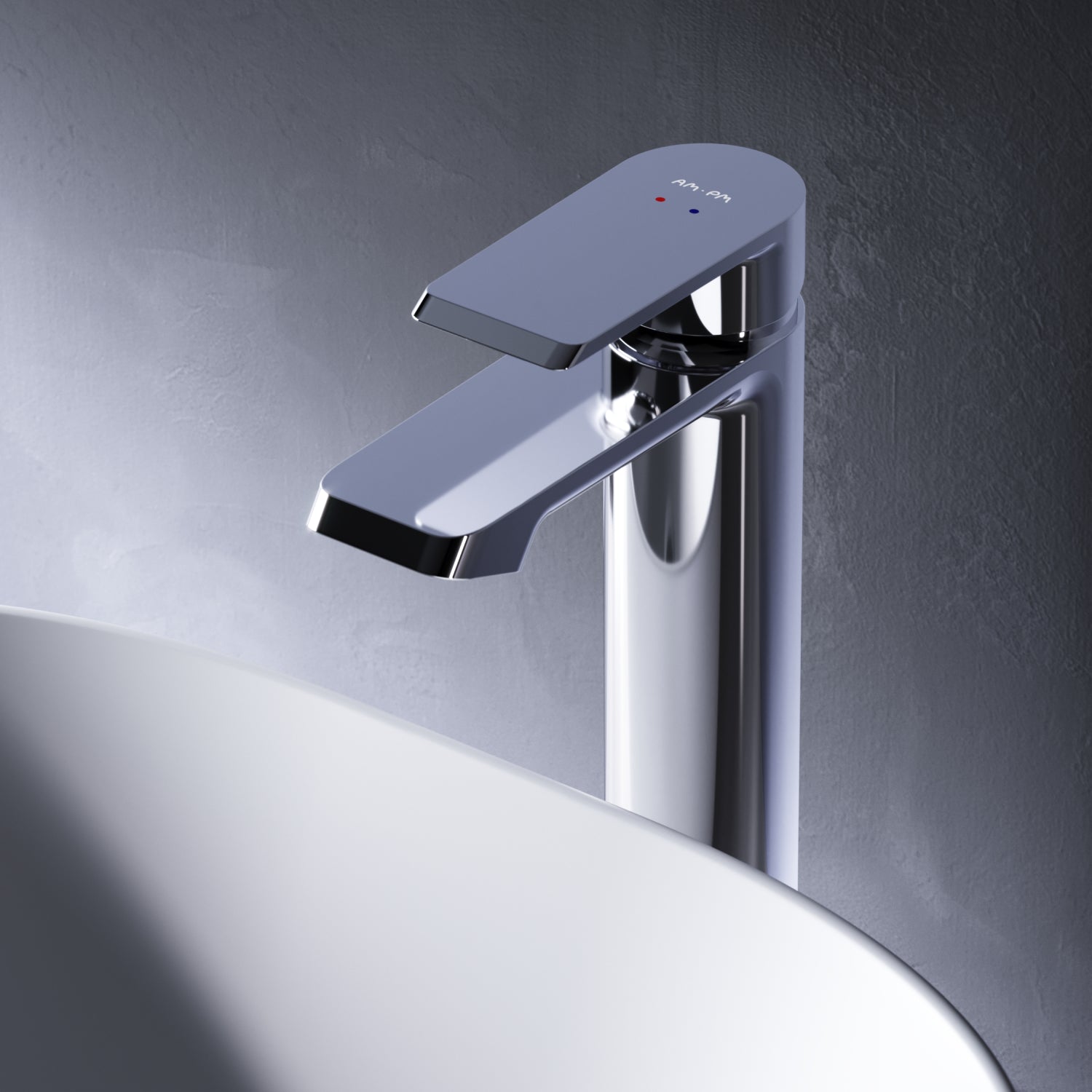 FNA92000 Bad Armatur Flash Waschtischarmatur mit hohem Auslauf Wasserhahn ampm-store.de