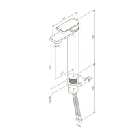 FNA92000 Bad Armatur Flash Waschtischarmatur mit hohem Auslauf Wasserhahn ampm-store.de