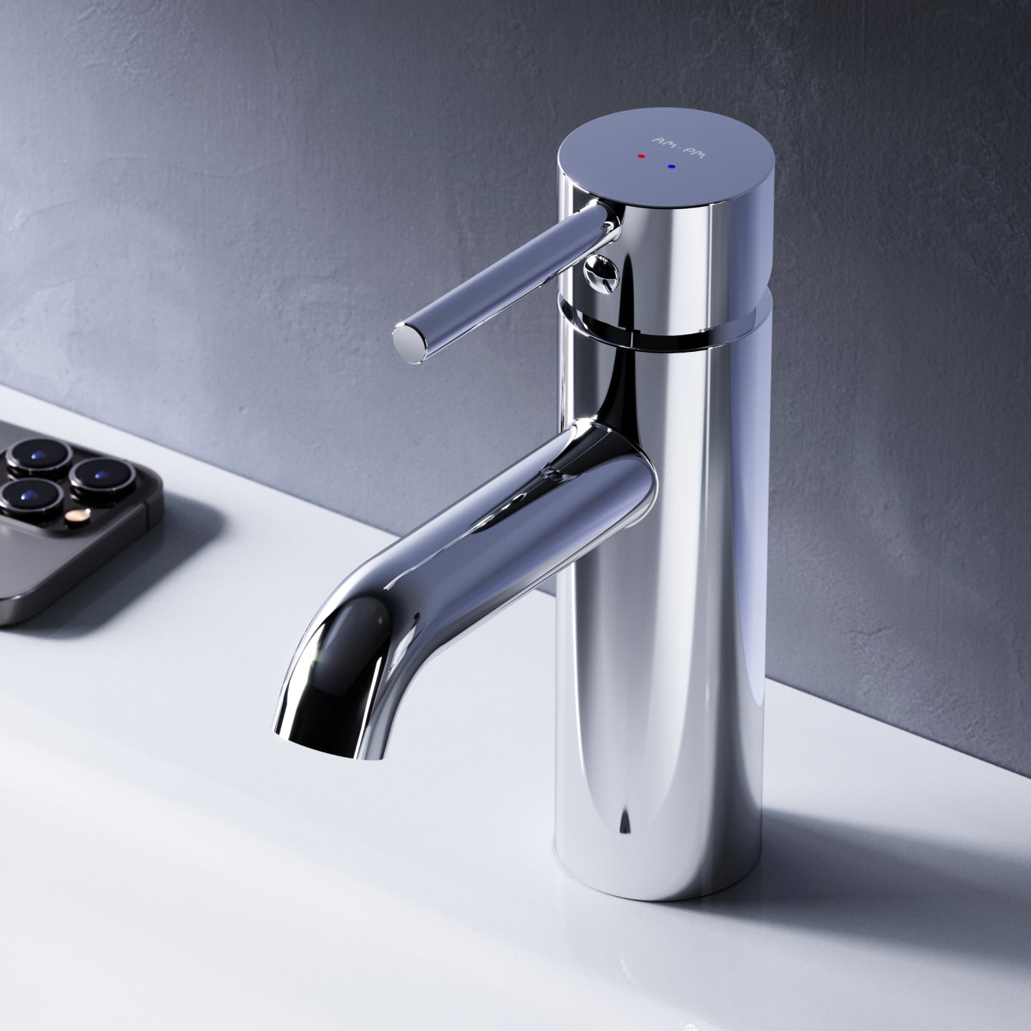 FPA02100 Bad Armatur Spike Waschtischarmatur Wasserhahn ampm-store.de