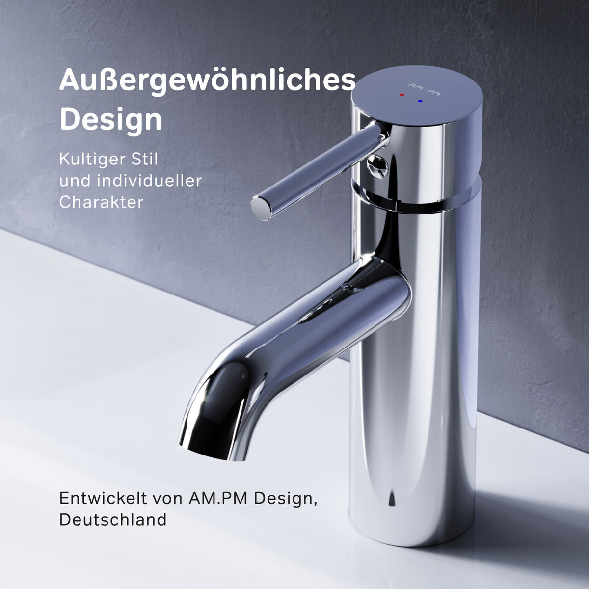 FPA02100 Bad Armatur Spike Waschtischarmatur Wasserhahn ampm-store.de