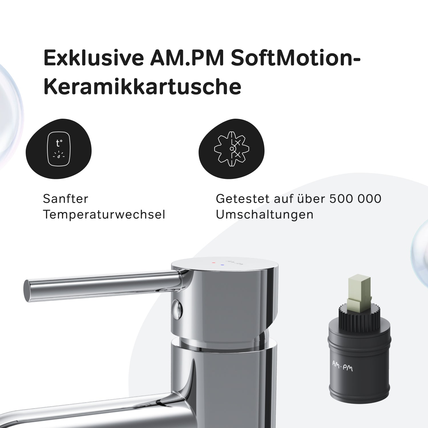 FPA02100 Bad Armatur Spike Waschtischarmatur Wasserhahn ampm-store.de
