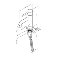FPA02100 Bad Armatur Spike Waschtischarmatur Wasserhahn ampm-store.de