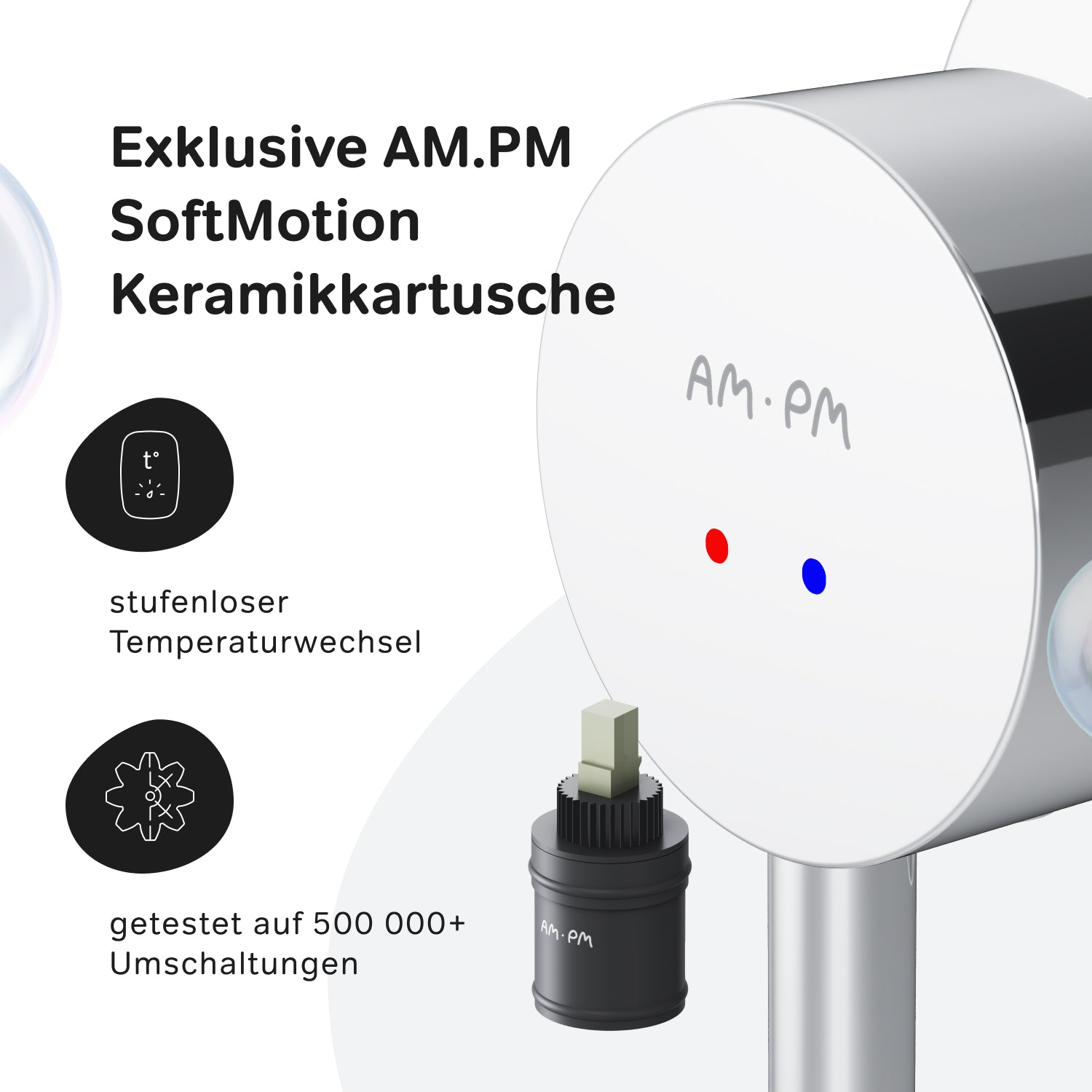 FPA72600 Bad Armatur Spike Waschtischarmatur Unterputz Wandmotage Wasserhahn