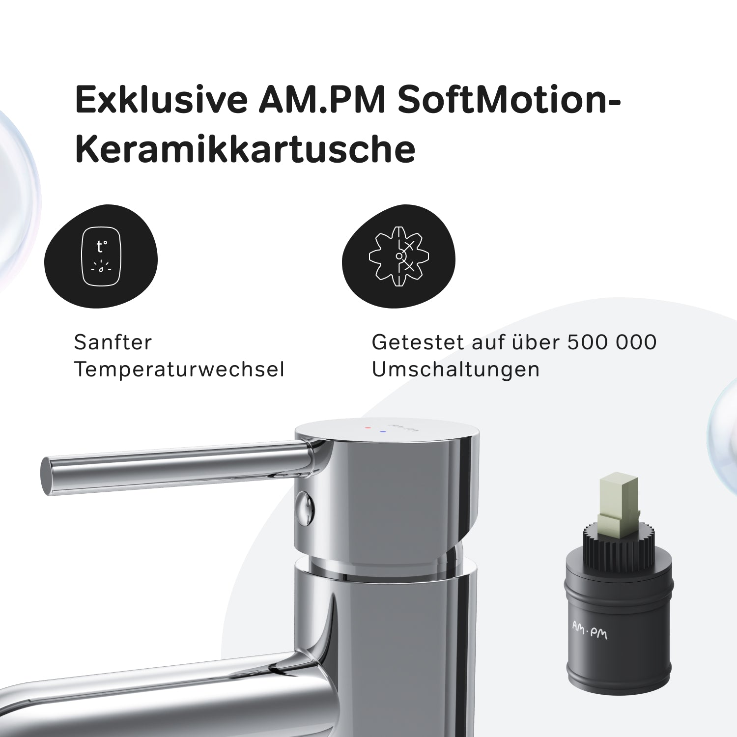 FPA92000 Bad Armatur Spike Waschtischarmatur mit hohem Auslauf Wasserhahn ampm-store.de