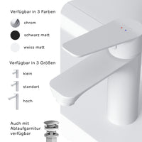 FTA02133 Hit Einhebel-Waschtischarmatur, Weiß, S-Größe | Online Store von AM.PM