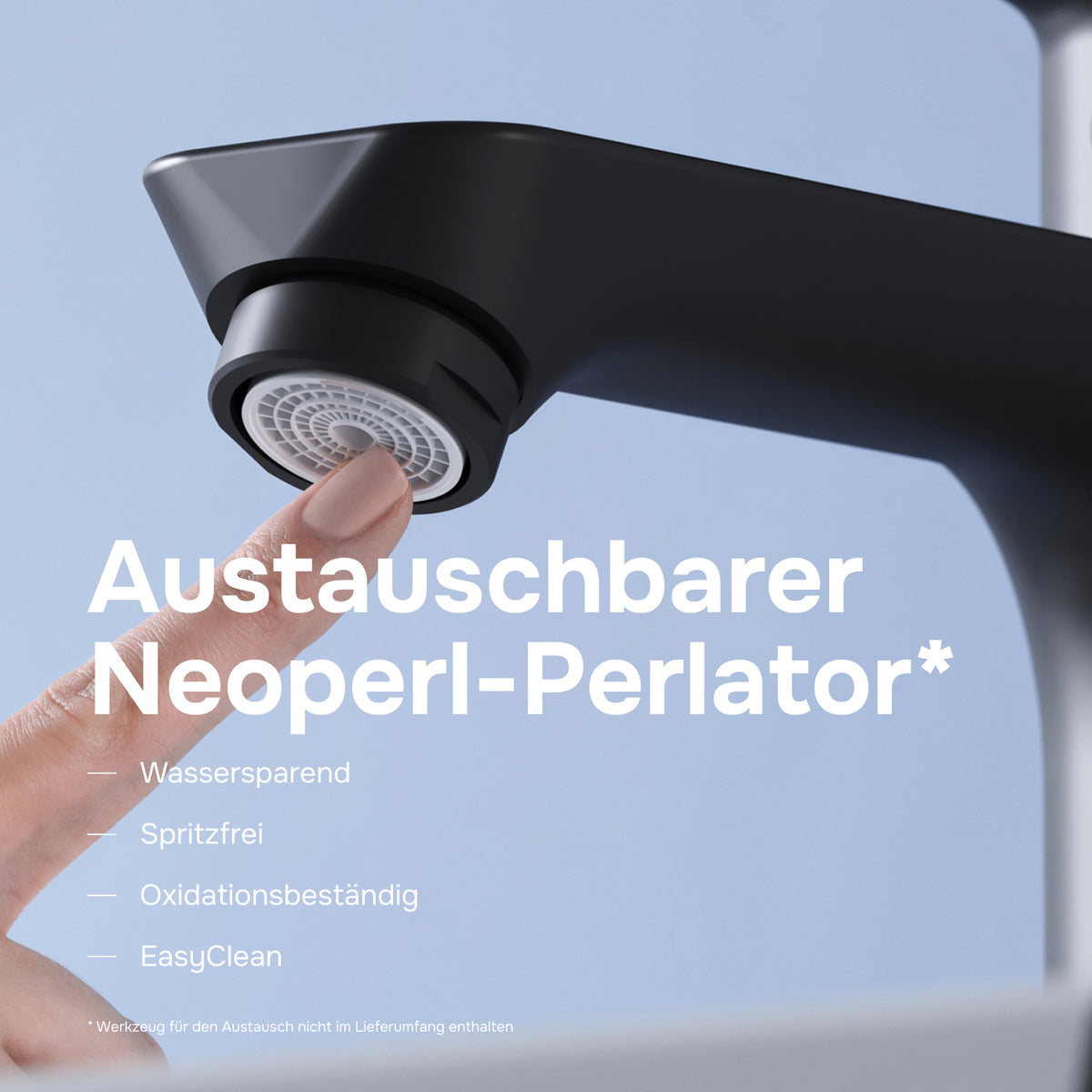 Waschtischarmatur Hit M-Größe, Schwarz – FTA02222