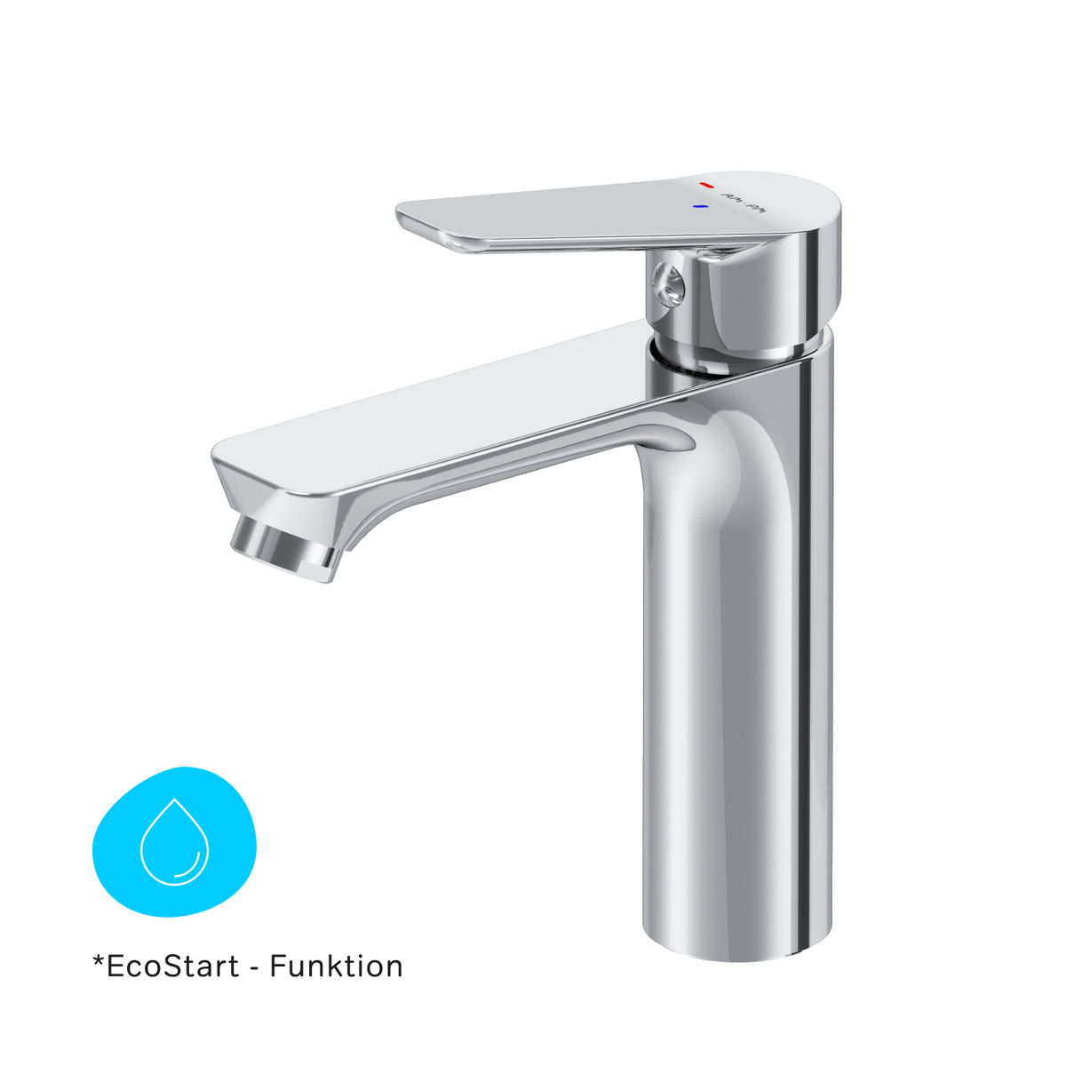 Waschtischarmatur Hit mit EcoStart, Chrom – FTA02800