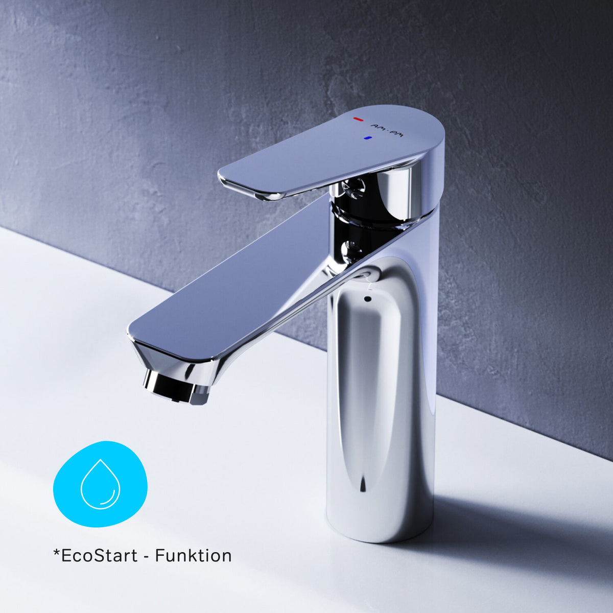 Waschtischarmatur Hit mit EcoStart, Chrom – FTA02800