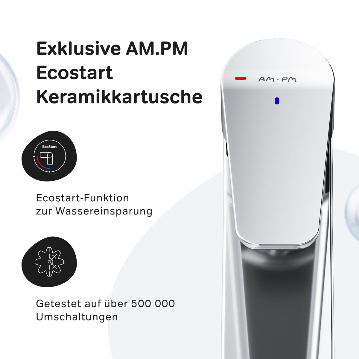 Waschtischarmatur Hit mit EcoStart, Chrom – FTA02800
