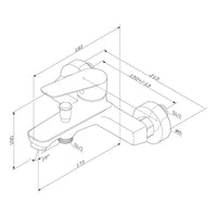FTA10000 Wannenarmatur Hit Mischbatterie Badewanne Wasserhahn Bad ampm-store.de