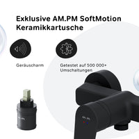 FTA20022 Duscharmatur Hit Brausearmatur Mischbatterie Dusche, Schwarz ampm-store.de